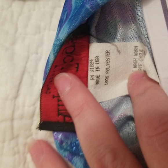 Ample Togs Blue Leaf 80s Short Sleeve Shirt - Picture 6 of 6